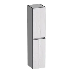 Brauer Joy Edge hoge kast - 160x35x35 cm - 2 deuren links- of rechtsdraaiend - greeploos - MFC - Forest Seashell