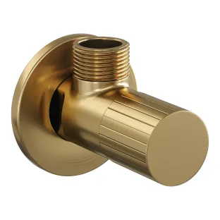 Brauer Stripe hoekstopkraan - Goud geborsteld