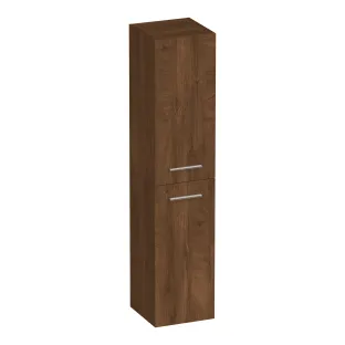 Brauer Trust hoge kast excl. opbouwgrepen - 160x35x35 cm - 2 deuren links of rechtsdraaiend - MFC - Forest Cacao