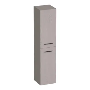 Brauer Trust hoge kast excl. opbouwgrepen - 160x35x35 cm - 2 deuren links of rechtsdraaiend - MFC - Timber Greige