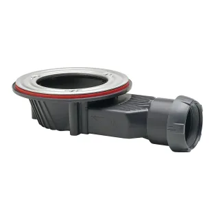 Brauer Wirquin douchebaksifon - extra ondiep - 90 mm - zonder afdekkap