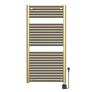 Elara elektrische radiator - Smart WiFi - 118.5x60 cm - 700 W - Geborsteld messing PVD