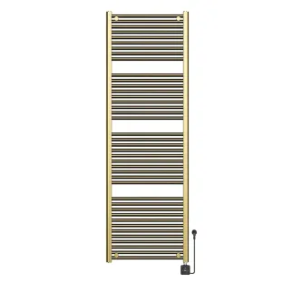 Elara elektrische radiator - Smart WiFi - 181.7x60 cm - 1000 W - Geborsteld messing PVD