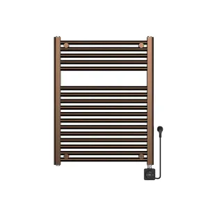 Elara elektrische radiator - Smart WiFi - 76.6x60 cm - 400 W - Geborsteld brons koper PVD