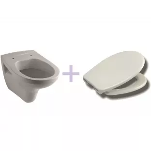 Geberit hangend toilet - Met Ultimo 3.0 wc bril - Softclose en quick release - Glans wit - 49 cm diep