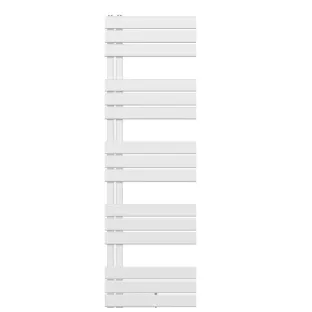 Handdoek radiator YDAY Halv - 160x50 cm - Wit - Aansluiting links