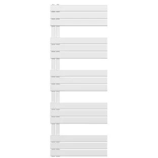 Handdoek radiator YDAY Halv - 160x60 cm - Wit - Aansluiting links