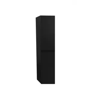 Sanilet universele hoge kast - Greeploos - 2 deuren en 5 schappen - Voorgemonteerd - 30x30x145 cm - Mat zwart