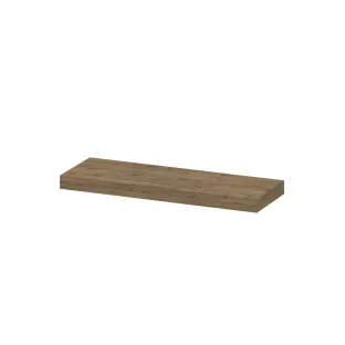 INK 35D wandplank - voorzijde afgekant tbv nis - 60x35x3.5 cm - Naturel eiken