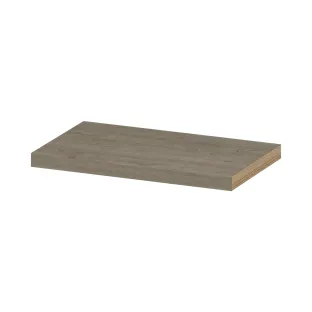 INK 35D wandplank - voorzijde afgekant tbv nis - 60x35x3.5 cm - Greige eiken