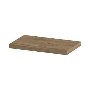 INK 35D wandplank - voorzijde afgekant tbv nis - 60x35x3.5 cm - Naturel eiken