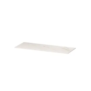 INK Afdekplaat 45 van keramische slab zonder uitsparing - 120x45x1 cm - Calacatta mat