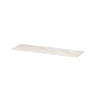 INK Afdekplaat 45 van keramische slab zonder uitsparing - 140x45x1 cm - Calacatta mat