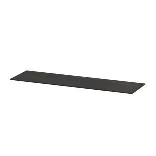 INK Afdekplaat 45 van keramische slab zonder uitsparing - 160x45x1 cm - Lauren black mat