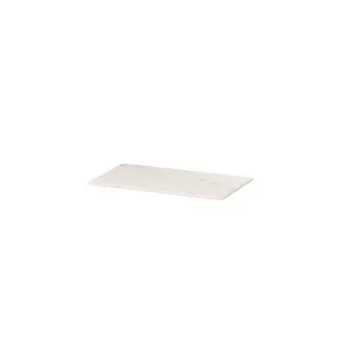 INK Afdekplaat 45 van keramische slab zonder uitsparing - 80x45x1 cm - Calacatta mat