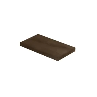 INK Play 1 fontein planchet - blinde bevestiging - vierkant - 40x22x3.2 cm - Fineer Chocolate