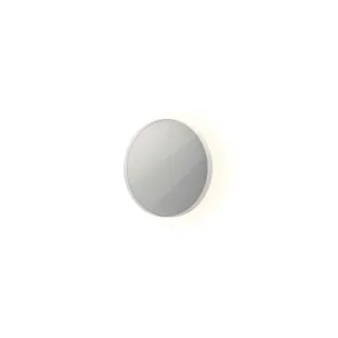 INK SP17 spiegel - rond in stalen kader - dimbare indirecte LED met sensorschakelaar - warm en koud licht - 40x4x40 cm - Mat wit