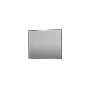 INK SP19 spiegel - rechthoek in stalen kader - dimbare directe LED met sensorschakelaar - verwarming - warm en koud licht - 100x4x80 cm - Geborsteld RVS