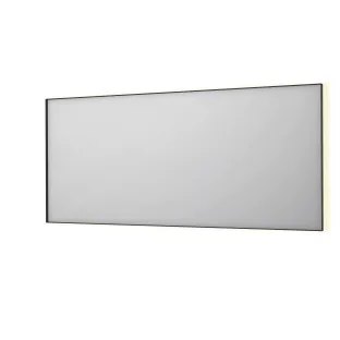 INK SP32 spiegel - rechthoek in stalen kader - dimbare indirecte LED met sensorschakelaar - verwarming - warm en koud licht - 180x4x80 cm - Mat zwart