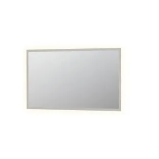 INK SP7 spiegel - LED verlichting rondom - dimbare sensorschakelaar - warm en koud licht - gematteerde rand - 140x3x80 cm - Zilver