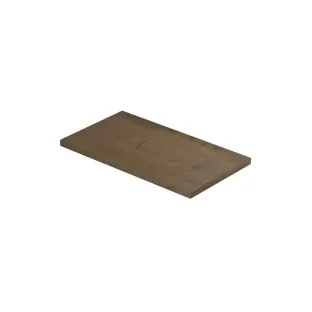 INK Topdeck XS wastafelbald tbv onderkast - 40x22x1.6 cm - Fineer Ash grey