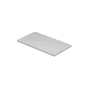 INK Topdeck XS wastafelbald tbv onderkast - keramische slab - 40x22x1.2 cm - Calacatta mat