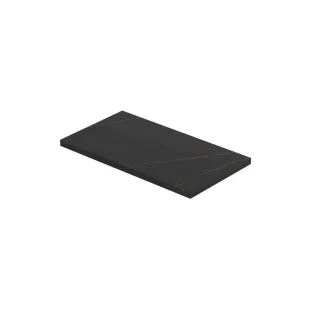 INK Topdeck XS wastafelbald tbv onderkast - keramische slab - 40x22x1.2 cm - Lauren black mat