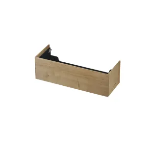 INK wastafelonderkast push to open - 1 lade - 120x45x37.6 cm - Fineer Ash grey