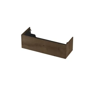 INK wastafelonderkast push to open - 1 lade - 120x45x37.6 cm - Fineer Chocolate