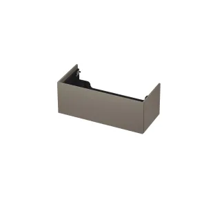 INK wastafelonderkast push to open - gelakt - 1 lade - 100x45x37.6 cm - Mat taupe