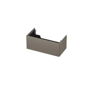 INK wastafelonderkast push to open - gelakt - 1 lade - 90x45x37.6 cm - Mat taupe