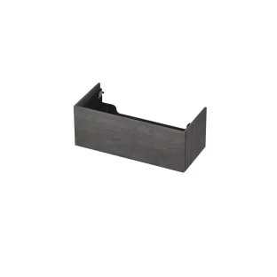 INK wastafelonderkast push to open - hout decor - 1 lade - 100x45x37.6 cm - Oer grijs