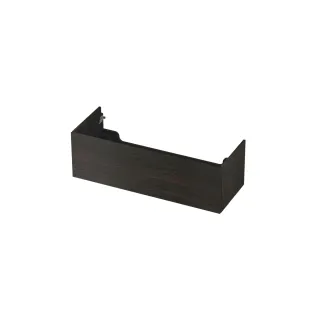 INK wastafelonderkast push to open - hout decor - 1 lade - 120x45x37.6 cm - Intens eiken
