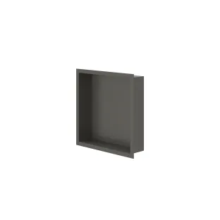 IVY - Inbouwnis 30 x 7,5 x 30 cm - Geborsteld metal black PVD