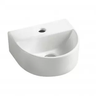 Lara toiletfontein - Met kraangat - 30x25x12 cm - Keramiek glans wit