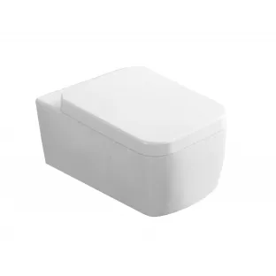 Larx hangend toilet - Met Larx toiletzitting softclose en quick release - Glans wit - 55.5 cm diep