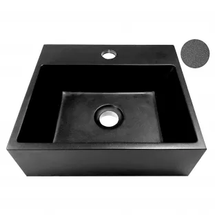 Leto fontein 33.5x29x11.5 cm - Quartz zwart