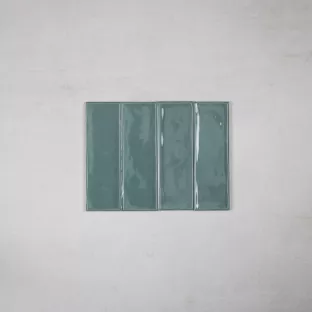 Tilorex Liano - Wandtegel Gepolijst groen - 6.5x20.2 cm - Keramiek - 8 mm dik