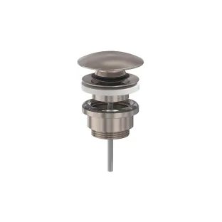 MAY Designplug stop & go - Geborsteld nickel PVD