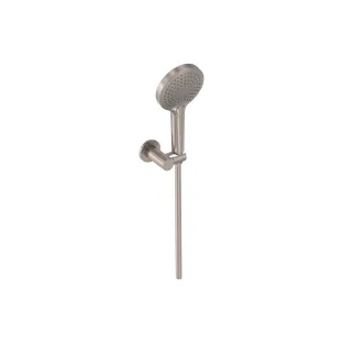 MAY Handdoucheset met verstelbare wandhouder - doucheslang 125 cm - 3 standen handdouche - Geborsteld nickel PVD