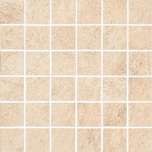 Mozaiek tegel - Tilorex Malpighi Beige Mat - 30x30 cm - Gerectificeerd - Keramisch - 8 mm dik - VTX60772