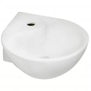 Porta hoekfontein toilet - 35x35x14.5 cm - Keramiek glans wit