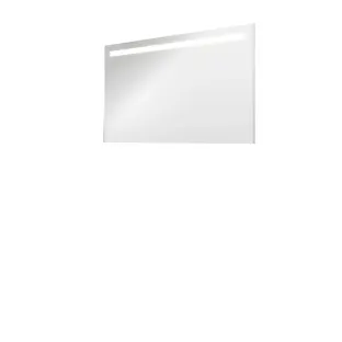 Proline premium spiegelkast met LED verlichting - 2 houten deuren - 120x74 cm - Mat wit