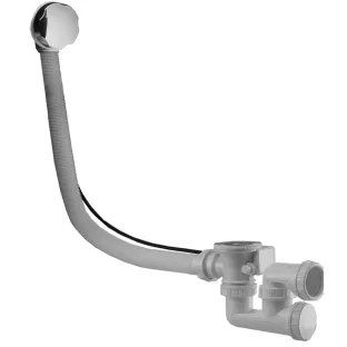 Riko Rezo badafvoer met overloop verlengd - 70 mm - chroom
