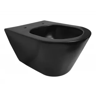 Stereo randloos hangend toilet - Mat zwart - 53 cm diep