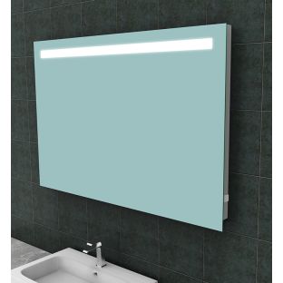 Wiesbaden Tigris rechthoekige spiegel - Met directe LED-verlichting en stopcontact - 120x80 cm