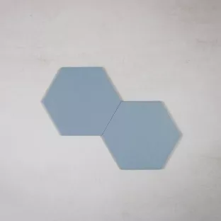 Tilorex Branzia - Wandtegel Hexagon Mat blauw - 17.5x20 cm - Keramiek - 8 mm dik