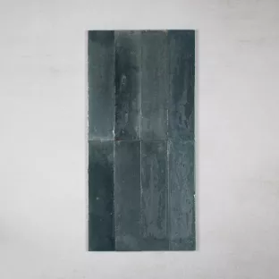 Tilorex Lucia - Wandtegel Glans grijs - 6x24 cm - Keramiek - 10 mm dik