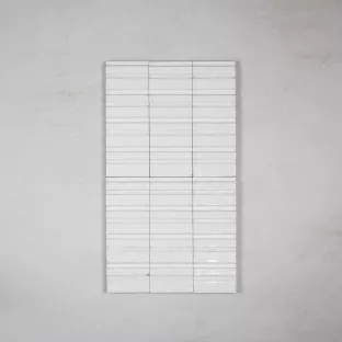 Tilorex Mantova - Wandtegel Glans wit - 7.5x20 cm - Keramiek - 11.5 mm dik