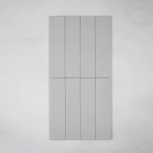 Tilorex Saffi - Wandtegel Mat grijs - 6x24 cm - Keramiek - 9.5 mm dik